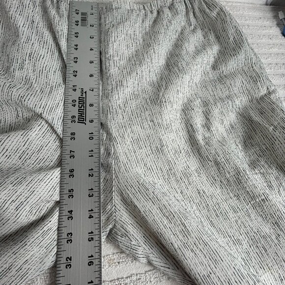 Kd. Spring Women's Striped Pattern Pull On High Rise Wide Leg Pants Gray Large - Picture 7 of 10